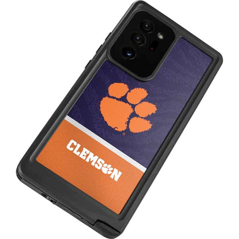 Clemson University Paw Logo Galaxy Note20 Ultra 5G Waterproof Case